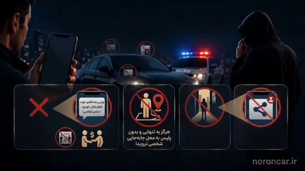 اقدامات اشتباه و نکات ایمنی هنگام استعلام سرقت خودرو و پیگیری خودرو مسروقه | نصیرتک